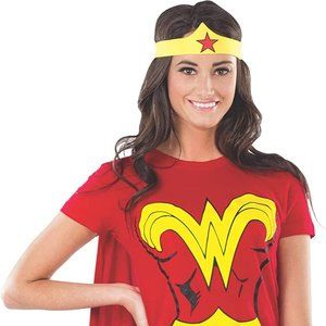 Wonder Woman T-Shirt With Cape And Headband